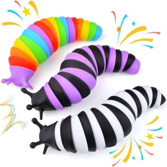 3-piece set of autism sensory toys, suitable for autistic children and toddlers, essential toys for airplane and car travel, bullet-shaped stress relief toys, suitable for both children and adults, Christmas stocking gifts for girls and boys